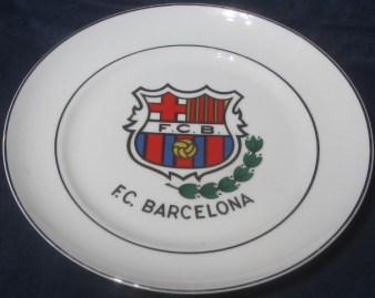 PLATO PORCELANA FUTBOL CLUB BARCELONA